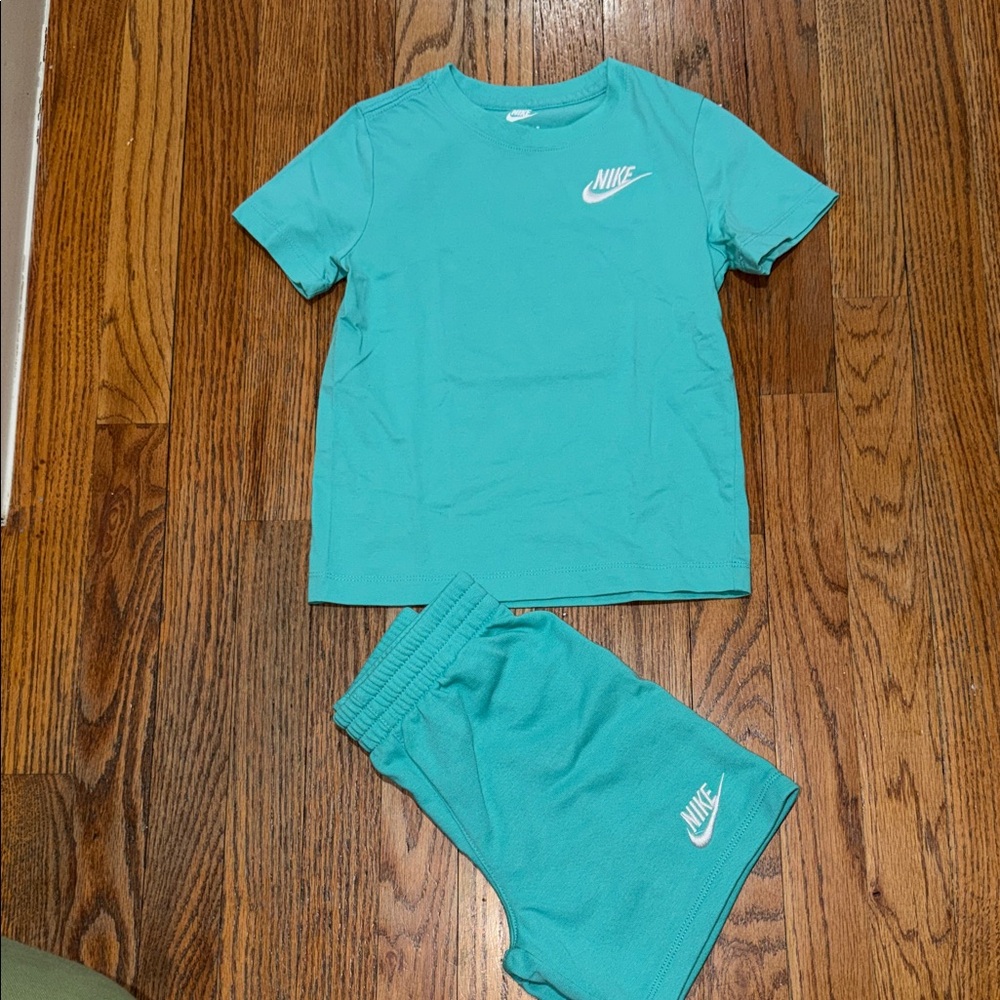 Nike Aqua Teal top and Shorts Set